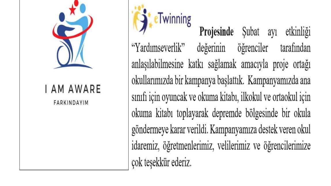 eTwinning Şubat Ayı 6. Sınıfların Canva Web 2 aracıyla tasarlamış olduğu kampanya çalışmaları